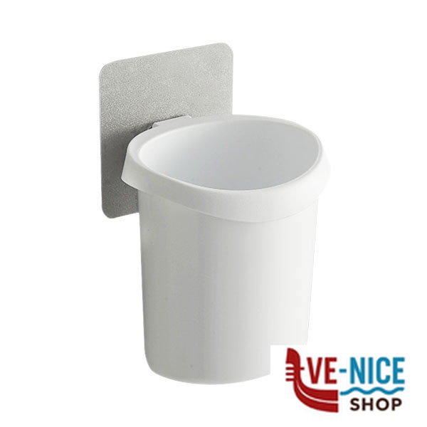 PORTASPAZZOLINI MURO cm 10x9 h 13 XTRA 11432 R5440 PORTABICCHIERI E SPAZZOLINI C - immagine 2