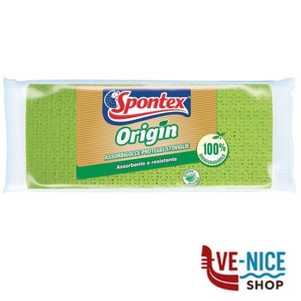 PANNO SPUGNA BIO ORIGIN cm 42x31 SPONTEX 19280323 SPUGNE C - immagine 2