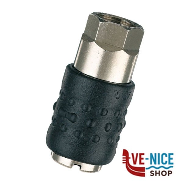 RUBINETTO RAPIDO 17/C 1/4 F Pz 1 BL ANI AH020901AN RACCORDI COMPRESSORI F - immagine 2