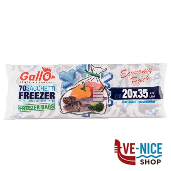 SACCHETTI FREEZER ROTOLO cm 40x50 Pz 30 GALLO 210 SACCHETTI PELLICOLA ALIMENTI C - immagine 4