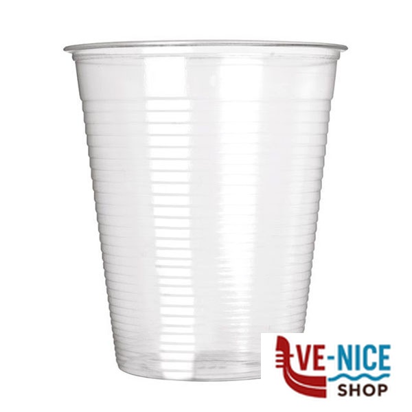 BICCHIERE TRASPARENTE cc 200 Pz 50 NATURAL BIBO 5570300 MONOUSO PLASTICA C - immagine 2
