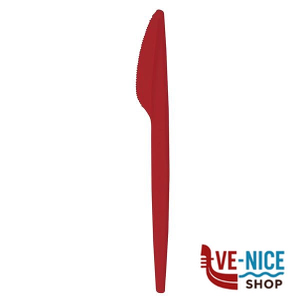 COLTELLO ROSSO Pz 15 NATURAL BIBO 6642901 MONOUSO PLASTICA C - immagine 2
