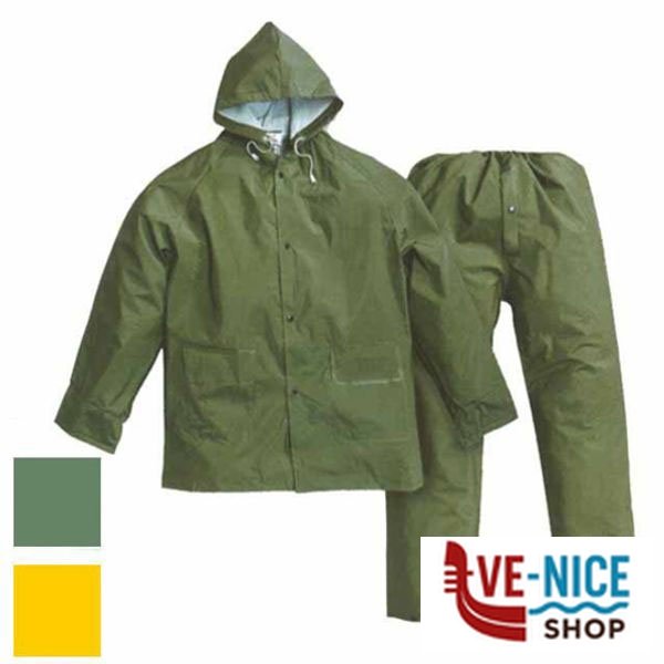 IMPERMEABILE COMPL.GIOVE VERDE XXL EXCEL 02417 PY100 IMPERMEABILI F - immagine 2