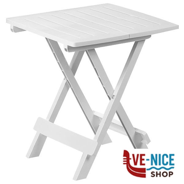 TAVOLO RESINA PIEGH.ADIGE BIANCO 44x44 PROGARDEN ADI080BI ARREDO GIARDINO PROGARDEN C - immagine 2