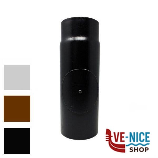 TUBO SMALTATO 10x 25 NERO OPACO ISPEZIONABILE ALA S40 120 250 155 TUBI SMALTATI F - immagine 4