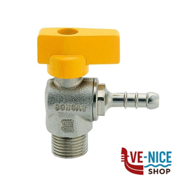 RUBINETTO SQUADRA GPL 1/2" M ENOLGAS G0322N04 RACCORDI GAS F - immagine 3
