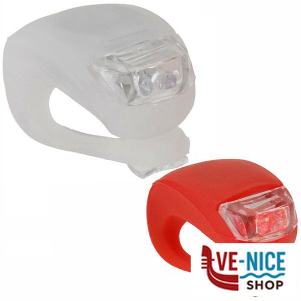 LUCE BICICLETTA LED SET SILIC. Pz 2 SYNTESY 12386 ACCESSORI BICICLETTE F - immagine 4