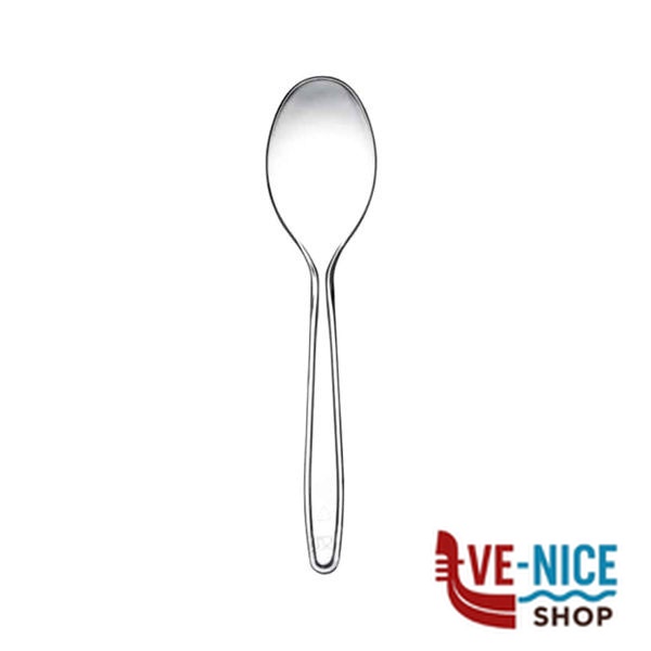 CUCCHIAINO TRASPARENTE Pz 40 RE-USABLE DOPLA 3646 MONOUSO PLASTICA C - immagine 3