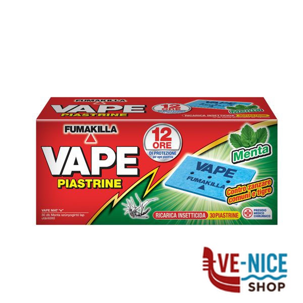 PIASTRINE ELETTROEMANATORI MENTA/GERAN. Pz 30 VAPE GA21123 INSETTICIDI C - immagine 2