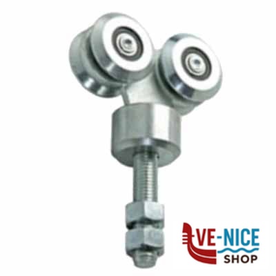 CARRELLO PORTONI 4R GIREVOLE GRANDE 10C FC 10102615001 ACCESSORI SERRAMENTI METALLO F - immagine 4