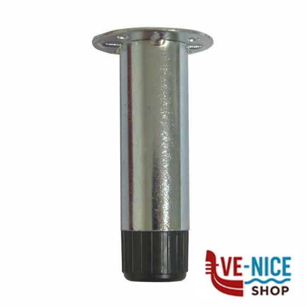 PIEDINO MOBILI METALLO REG.TONDO mm 28x120 045-120ZINC PIEDINI MOBILI F - immagine 2
