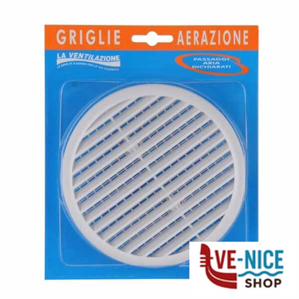 GRIGLIA PL 150 TONDA RETE 125 BL T12RX GRIGLIE AREAZIONE F - immagine 4