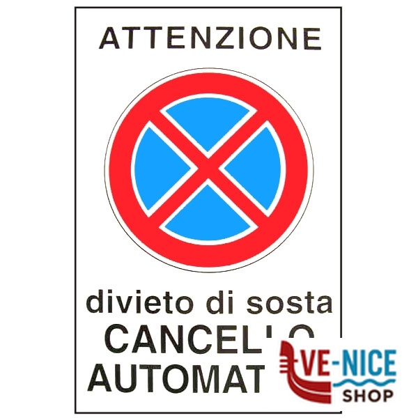 CARTELLO CANCELLO AUTOMATICO 20x 30 ALLUMINIO 05400440ALB0300X0200 SEGNALETICA F - immagine 2