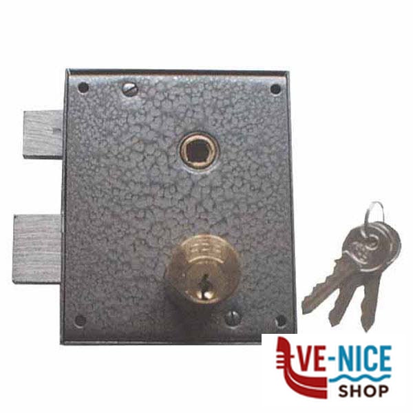 SERRATURA PORTE FERRO CILINDRO LUNGO SX 611 FPB 611CLS FPB SERR.ALL/FERRO APPLIC. S - immagine 3