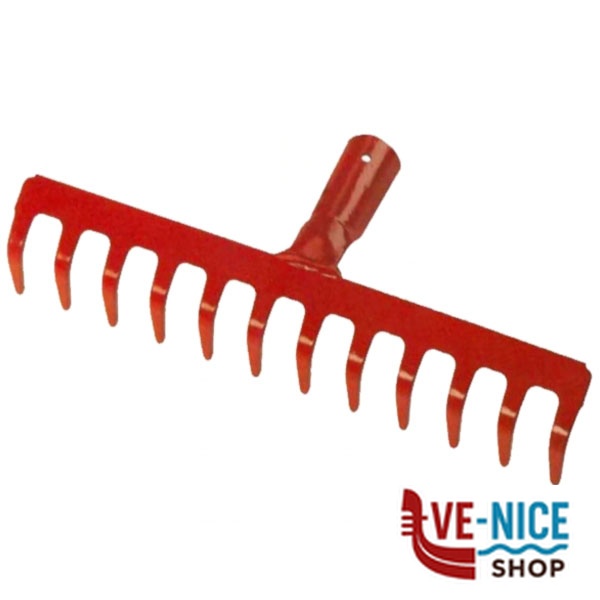 RASTRELLO ACCIAIO 8 DENTI PESANTE ILCAMPO 09494 RAKE-10T RASTRELLI F - immagine 4