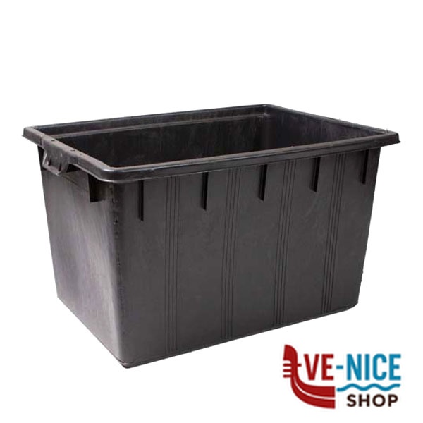 MASTELLO RETTANGOLARE NERO l 180 80x60 h 48 ICS P180200 MASTELLI C - immagine 2