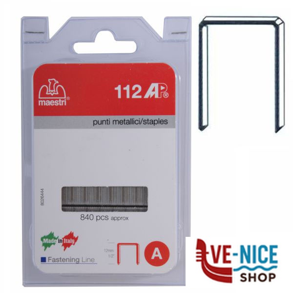 PUNTI mm 12 Pz 840 ALTA PEN 112AP MAESTRI 1110126 FISSATRICI e ACCESSORI F - immagine 4