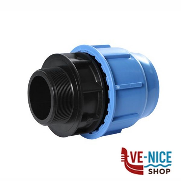 RACCORDO PRESSIONE POLIPROPILENE M 1"1/4 mm 40 B09504000EA RACCORDI PRESSIONE F - immagine 3