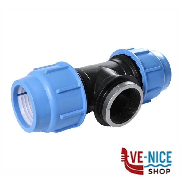 RACCORDO PRESSIONE POLIPROPILENE T F 1/2" mm 20 B08502000BA RACCORDI PRESSIONE F - immagine 2