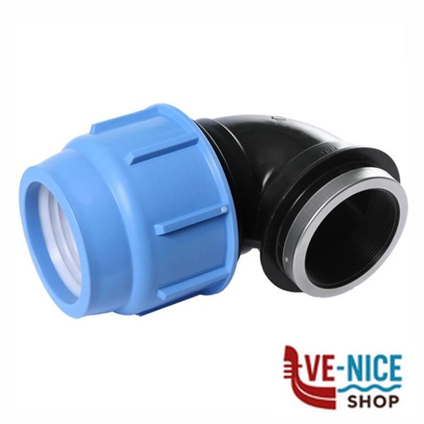GOMITO PRESSIONE POLIPROPILENE F 1/2" mm 20 B12502000BA RACCORDI PRESSIONE F - immagine 3