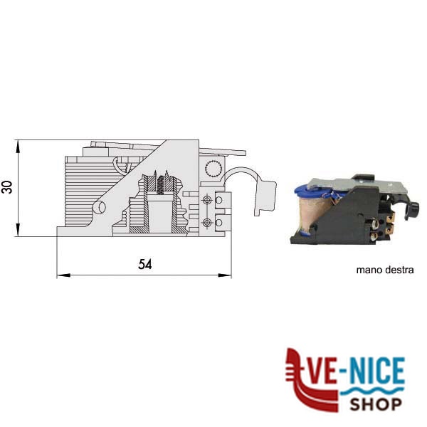 BOBINA ELETTROSERRATURE V.12 SX 07118-00-2 CISA 07118.00.2 CISA VARIE S - immagine 2