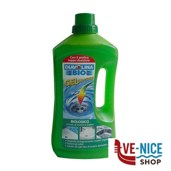 ATTIVATORE BIO TUBATURE LIQUIDO l 1,0 DIAVOLINA 16250 DISGORGANTI E ATTIVATORI C - immagine 2