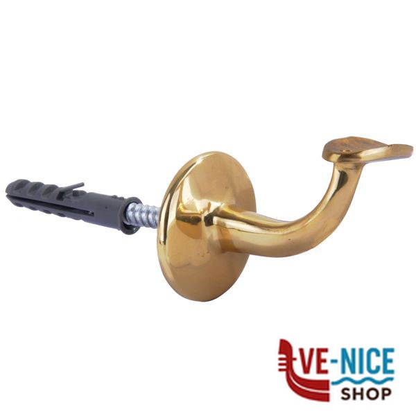 SUPPORTO CORRIMANO TONDO ATT.CONCAVO OTT LUCIDO 109OLV SUPPORTI CORRIMANO F - immagine 3