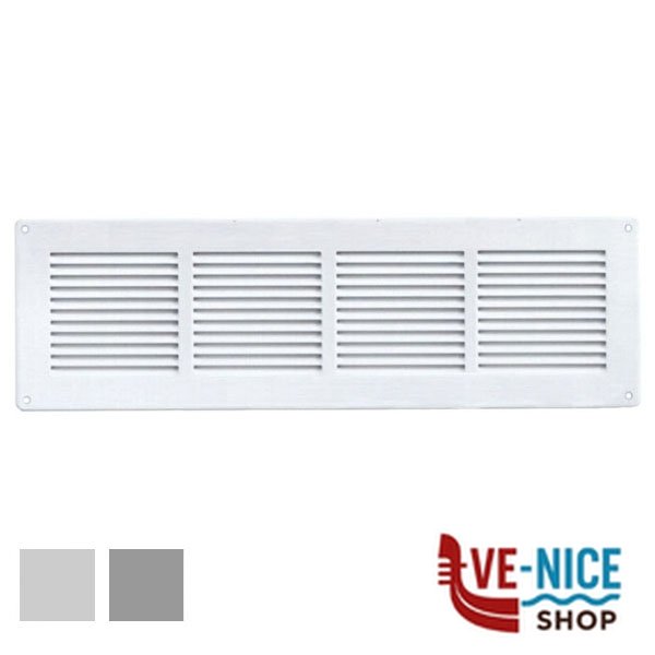 GRIGLIA LAMIERA 440x140 RETE GRIGIA GL4014RG-Y GRIGLIE AREAZIONE F - immagine 4