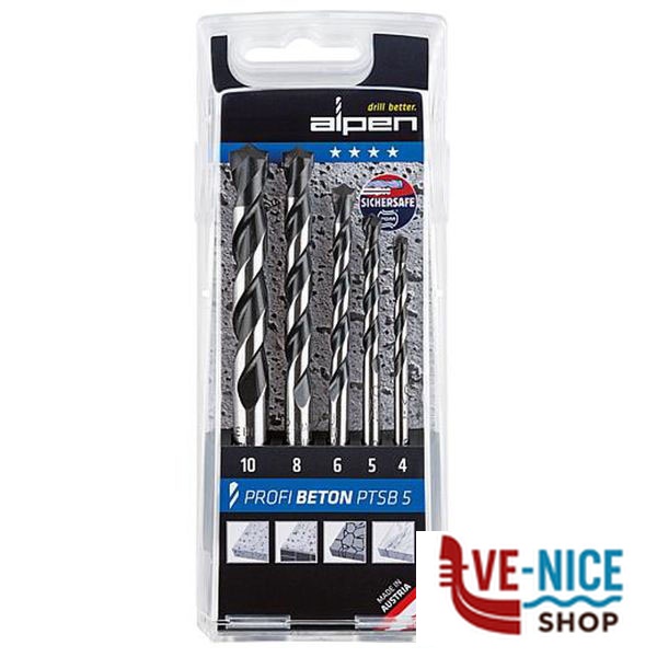 PUNTE PROFI BETON Sr Pz 5 mm 4/10 188 ALPEN 0022700222100 PUNTE ELICOIDALI SERIE F - immagine 4