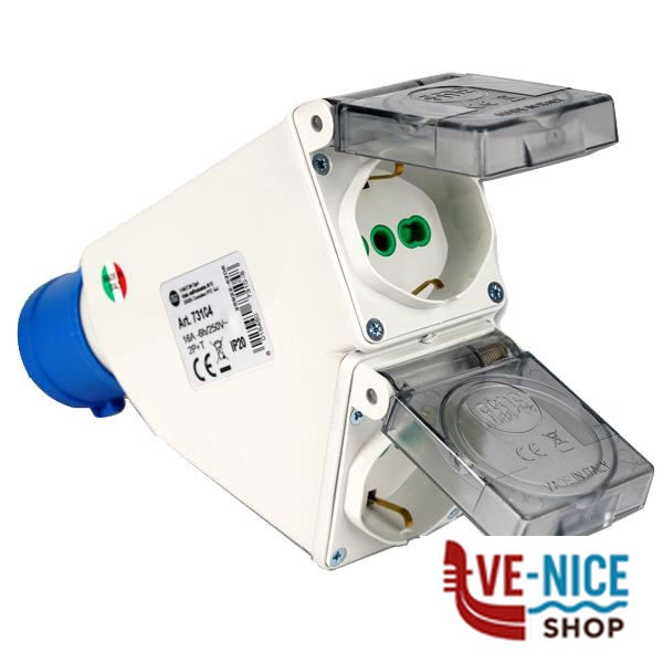 ADATTATORE SP CEE 2PT PR 2x2PT+SK 73104 FME 73104 SPINE E ADATTATORI ELETTRICI F - immagine 4