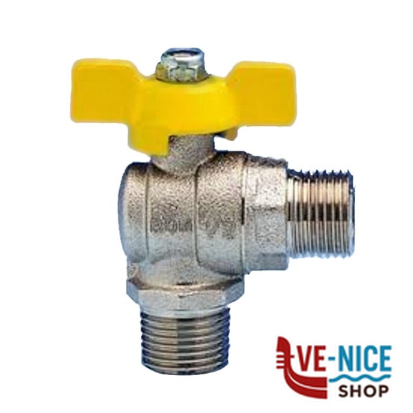 RUBINETTO SQUADRA METANO-GPL 1/2"M x 1/2"M ENOLGAS G0363N04 RACCORDI GAS F - immagine 6