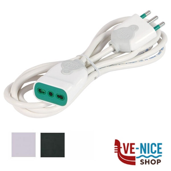 PROLUNGA m 3 3x1,50 BIANCO 92670 FME 92670 AVVOLGICAVI E PROLUNGHE F - immagine 4