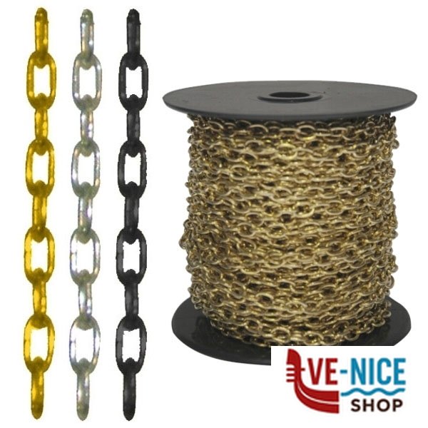 CATENA FORZATINA PIOMBO mm 1,50 m 25 AREF CF015FN1025P00B CATENE DECORATIVE F - immagine 3