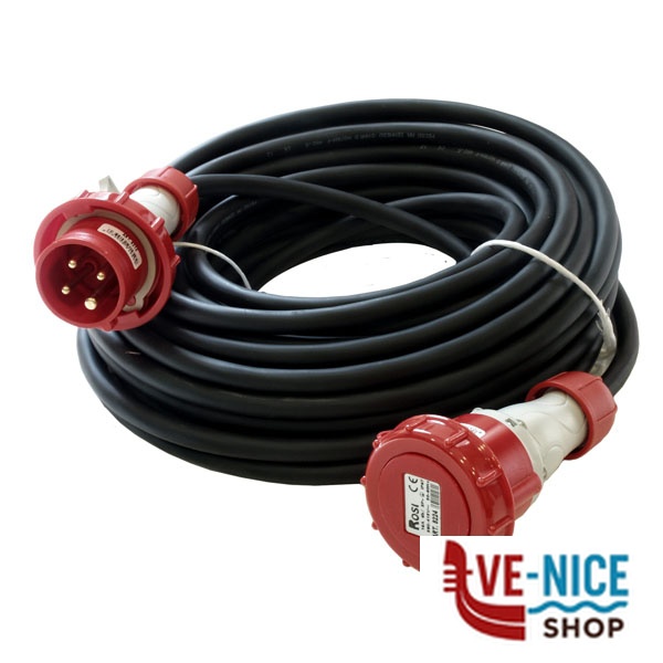 PROLUNGA CANTIERE m 20 4x2,5 CEE 380 ROSI PR20MTN8214 AVVOLGICAVI E PROLUNGHE F - immagine 2