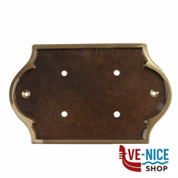 PLACCA PORTANUMERI OTTONE BONZATO P2 193x120 NUMERI CIVICI F - immagine 3