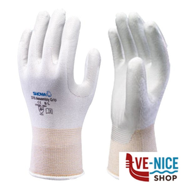 GUANTI NITRILE 370 BIANCHI 7 SHOWA 370 SIZE 7 GUANTI LAVORO F - immagine 3