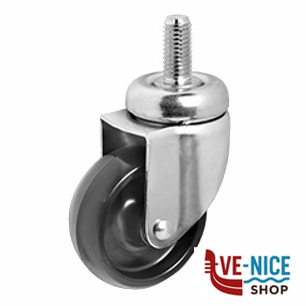 RUOTA POLIAMMIDE PERNO M10 50x17 326102 TR 326102 RUOTE INDUSTRIALI F - immagine 3