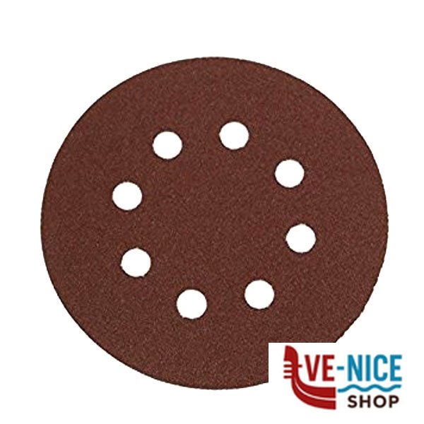 DISCO ABRASIVO VELCRO 150 gr120 6 FORI IMPERIAL E28VF 402120 DISCHI FIBRATI F - immagine 2