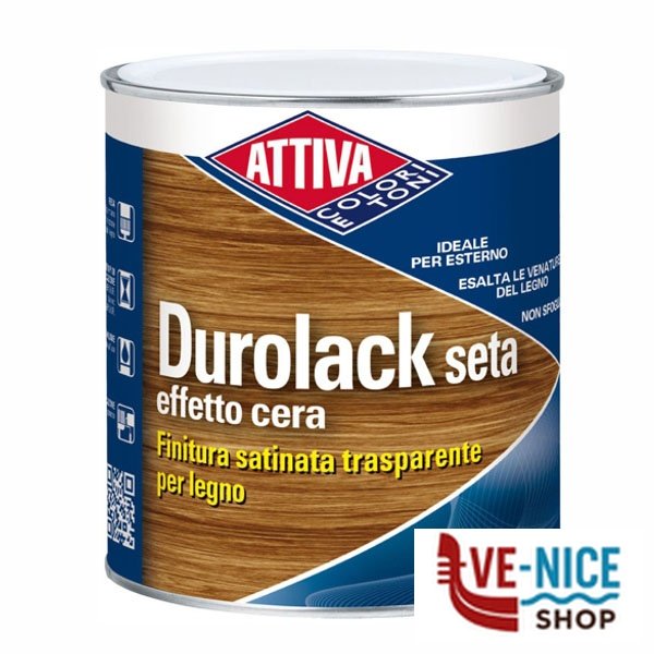 VERNICE 1,0 140 NOCE CHIARO DUROLACK SETA ATTIVA 76520 N.CHIARO VERNICI LEGNO F - immagine 2