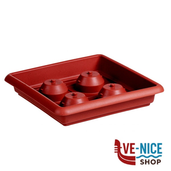 SOTTOVASO MED QUADRO COCCIO 45x45 STEFANPL 91380 VASI PLASTICA F - immagine 3
