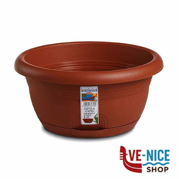CIOTOLA MED RISERVA ACQUA COCCIO 25 h 12 STEFANPL 84250 VASI PLASTICA F - immagine 2