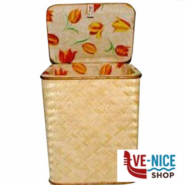 CESTONE VIMINI CUSCINO 43x33 h 56 20782 20782 CESTE VIMINI C - immagine 4