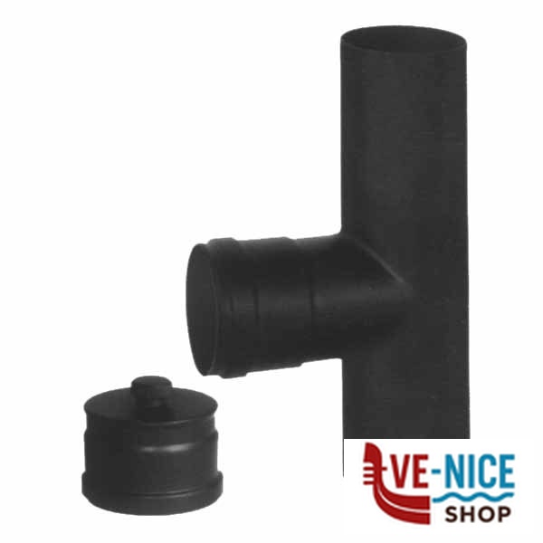 GOMITO T ACCIAIO 8 NERO 2MM PELLET ALA Y40 300 150 304 TUBI PELLET F - immagine 3