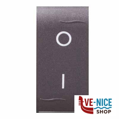 FRUTTO COMFORT INTERRUTTORE BIPOLARE ANTRACITE 7713.2 FRUTTI E SUPPORTI F - immagine 3