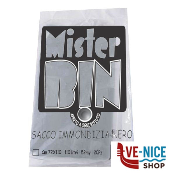 SACCO IMM.NERO 72x110 g 70 Pz 20 MR.BIN SP72X110C20MACH SACCHI IMMONDIZIA C - immagine 2