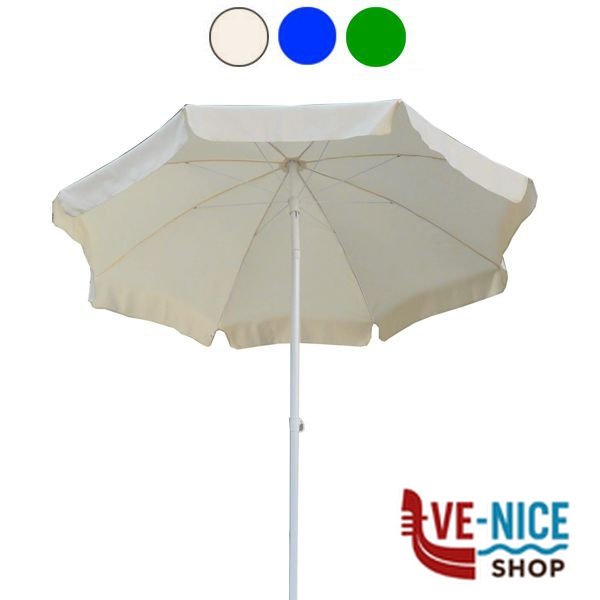 OMBRELLONE ACCIAIO POLIESTERE NOVARA VERDE 200 112 OMBRELLONI SPIAGGIA C - immagine 3