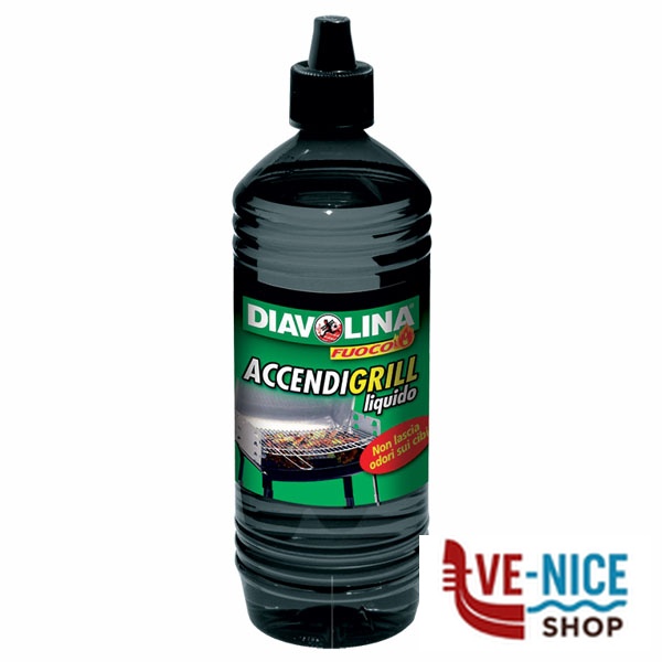 ACCENDITORE LIQUIDO ACCENDIGRILL l 1,00 DIAVOLINA 15320 ACCENDITORI-PULITORI F - immagine 3