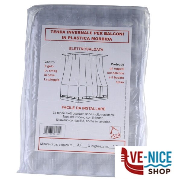TENDA BALCONE PVC BIANCA 300x400 XTRA 11935 TENDE BALCONE C - immagine 2
