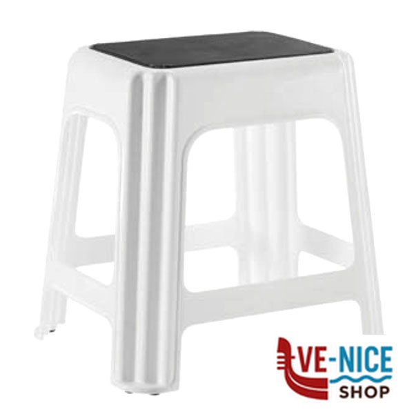SGABELLO NOVANTA B.CO AS 42x34 h 42 7595M GIGANPL 7595M/BI SGABELLI DOMESTICI C - immagine 4