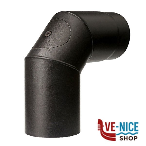 GOMITO ACCIAIO 90^ 15 NERO ISPEZ. 2MM AETERNUM ALA R40 200 500 222 TUBI ACCIAIO F - immagine 4